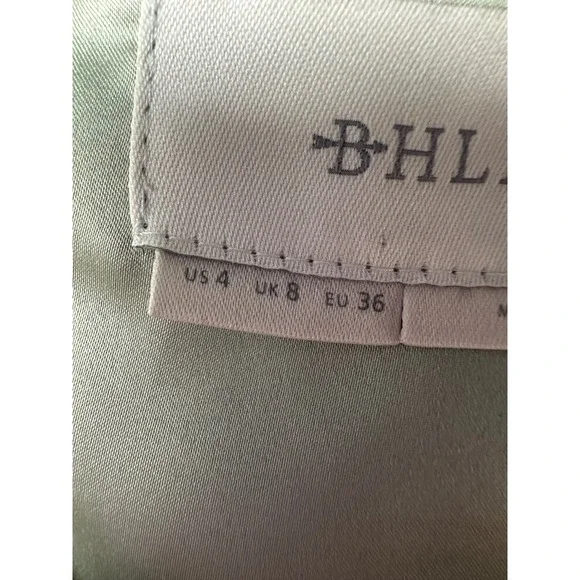 Anthropologie BHLDN Maxi Dress 4 Sage Green Silk Tiered Lace Romantic Ethereal - Picture 4 of 16